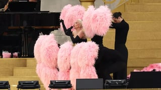 Image for Lady Gaga Sings in French, Bustles With Feathers at Olympics Opening Ceremony Performance