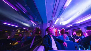 Image for Vivid Sydney Is Transforming Train Rides Into Techno Parties