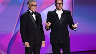 Image for Emmy Hosts Dan and Eugene Levy Roast ‘The Bear’ for Being a Comedy Nominee With No Jokes and More During Monologue