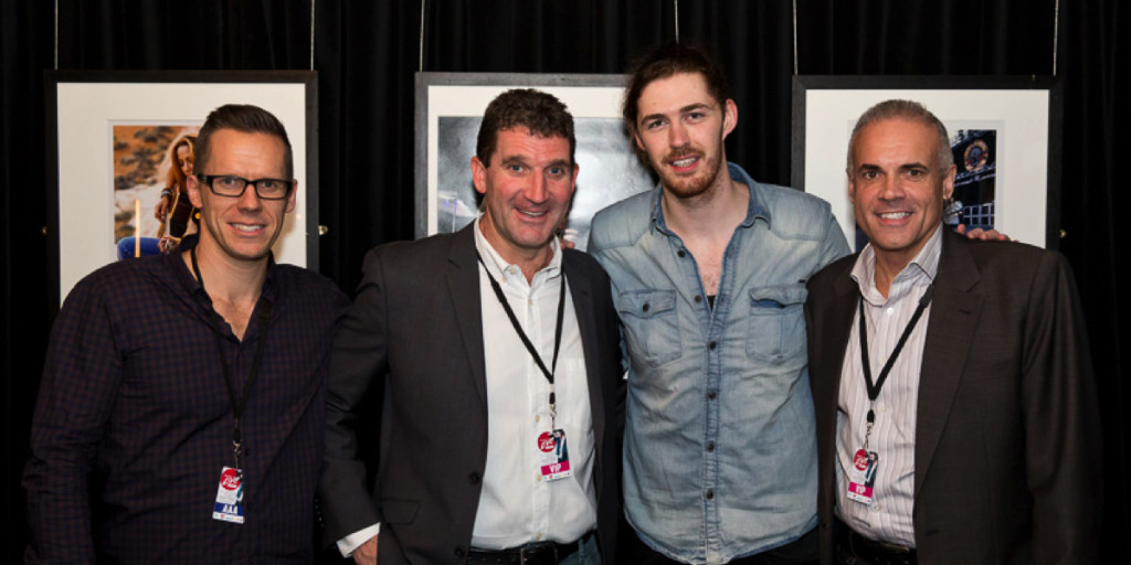 Emotive's Simon Joyce, ARN's Ciaran Davis, Hozier and ARN's Duncan Campbell