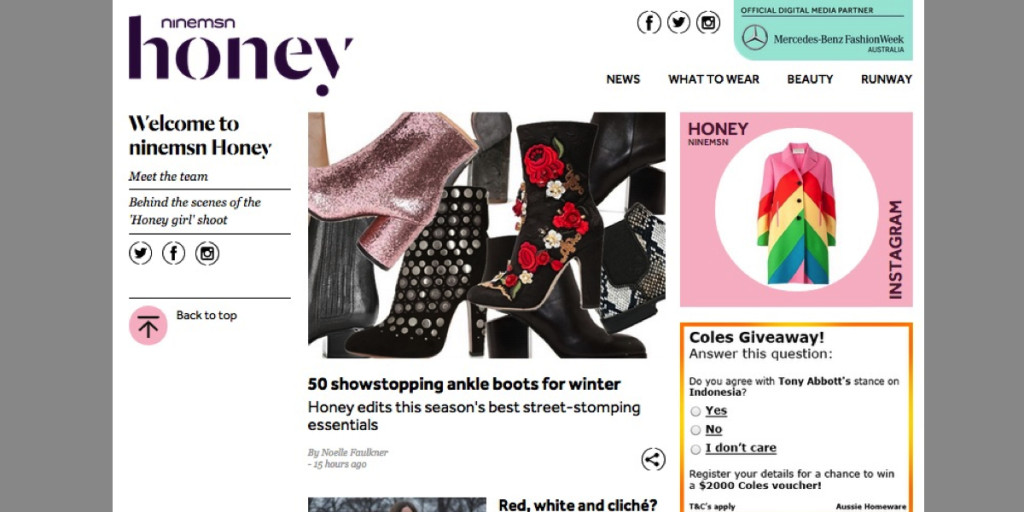 ninemsn honey 1200x600