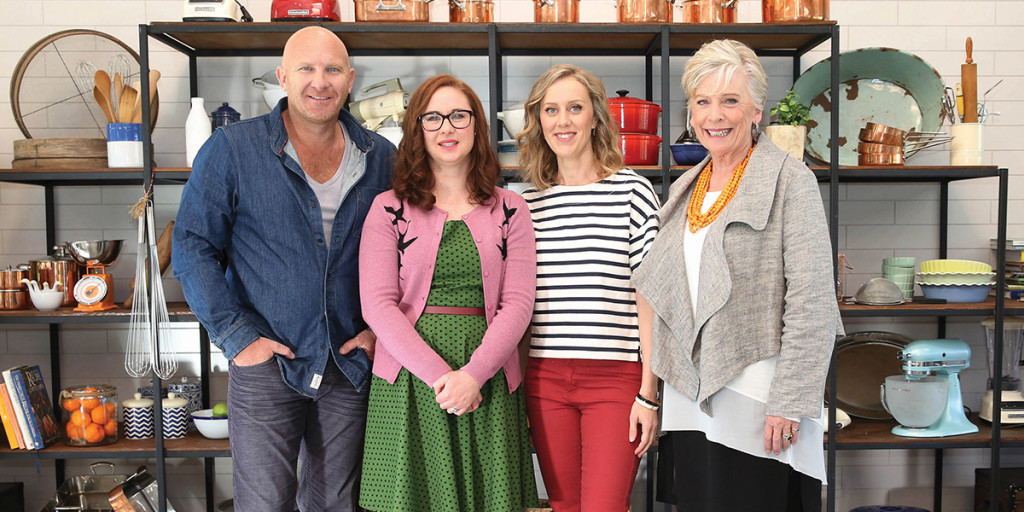 The Great Australian Bake Off Judges Matt Moran, Mel Buttle, Claire Hooper and Maggie Beer