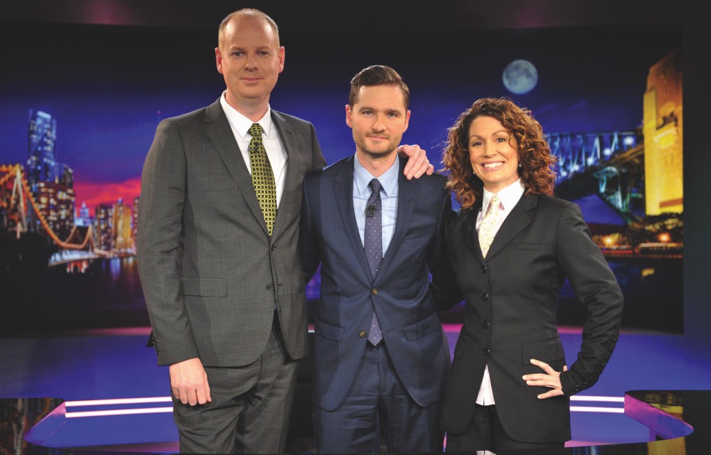 Tom Gleeson, Charlie Pickering and Kitty Flanagan