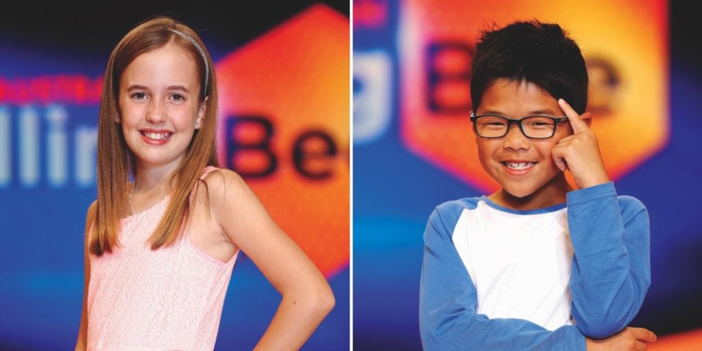 Contestants Ava, 10, and Zach, 8