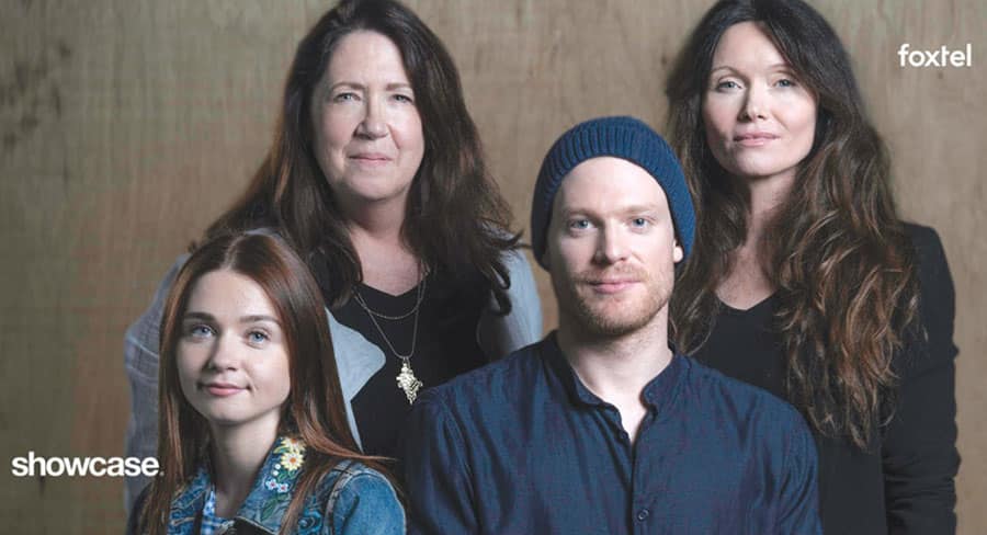 Lambs Of God cast: Jessica Barden, Ann Dowd, Sam Reid and Essie Davis