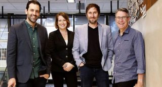 Photo [L-R]: Doni Savvides, Partner, Melanie Wiese, Chief Strategy Officer, Martin Beecroft, Chief Innovation Officer, Gavin Bain, Managing Partner