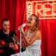 Rita Ora red room