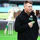 David Warner presenting