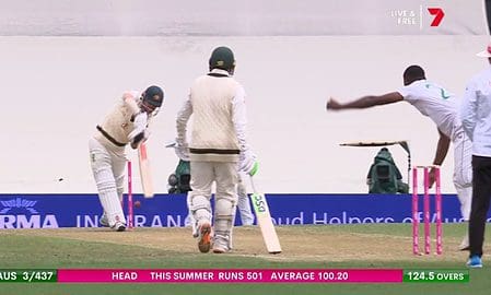 Seven's cricket coverage Aus V SA