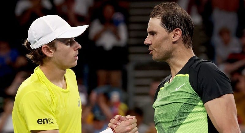 Alex De Minaur and Rafael Nadal