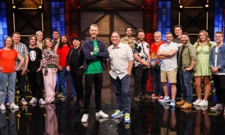 Lego Masters - cast, hamish and brickman