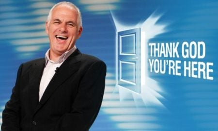 Thank God You're Here - previous host Shane Bourne