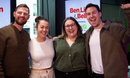 Nova's Ben, Belle and Liam with Toni Lodge