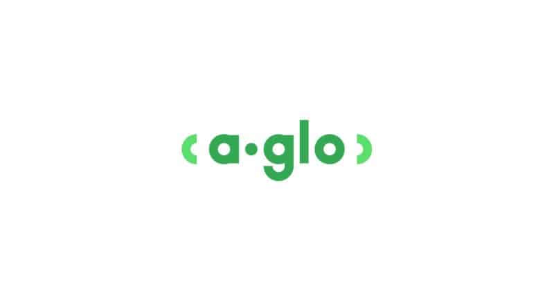 Connecting Plots - a.glo logo - white