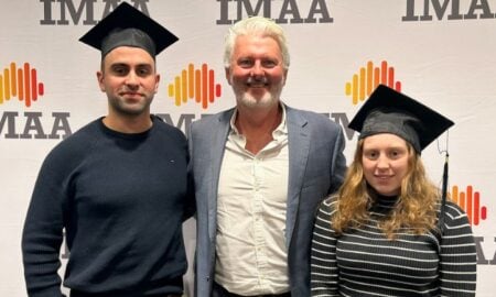 IMAA Board member Steve Fagan with IMAA Academy graduates