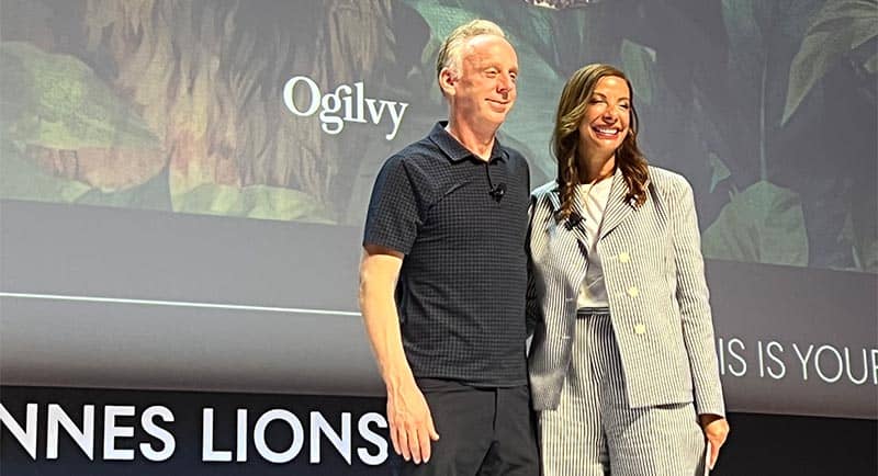 Mike White and Eva Longoria cannes