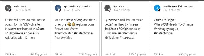 Meltwater data state of origin game 2 2023