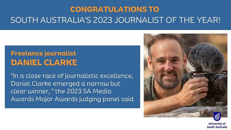 2023 SA Media Awards: Daniel Clarke is Journalist of the Year