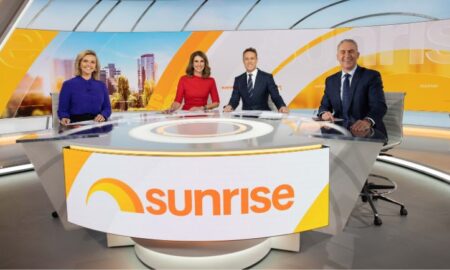 Sunrise - Edwina Bartholomew, Natalie Barr, Matt Shirvington and Mark Barretta