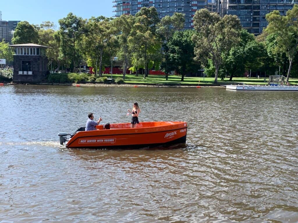 Aperol Boats on the Yarra