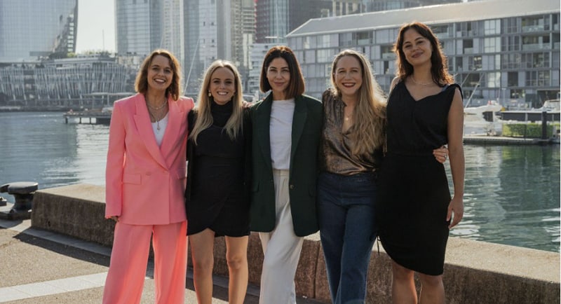 Mamamia upfront 2023 Co-founder Mia Freedman & Executive Editors Clare Stephens, Leigh Campbell, Holly Wainwright & Elfy Scott