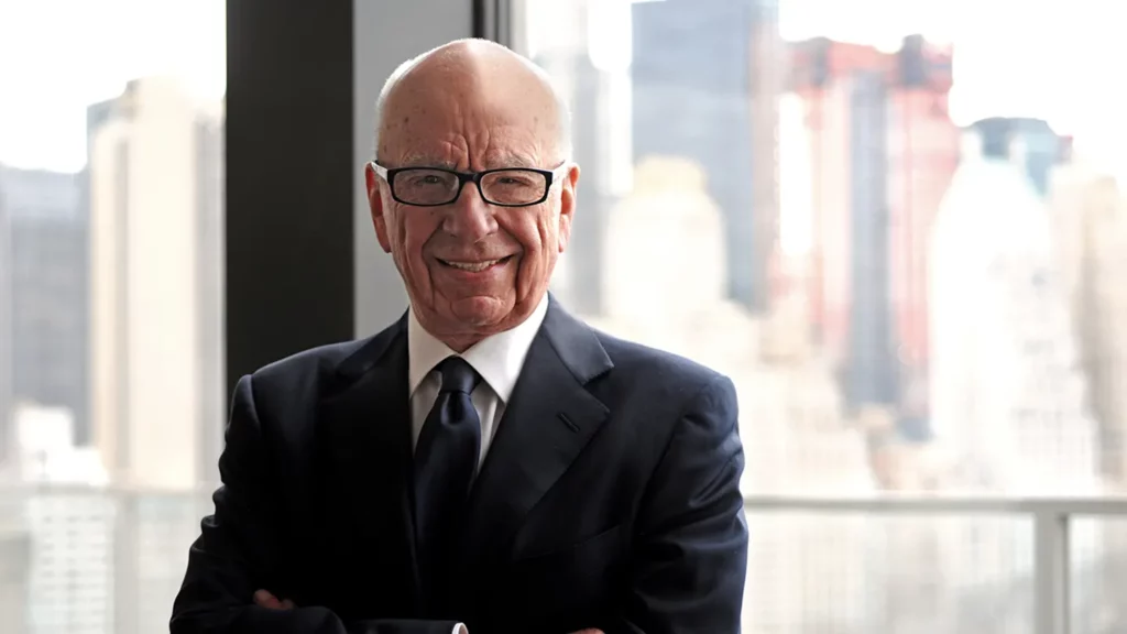 Rupert Murdoch standing