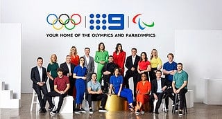 Paris 2024 commentators: Front row: James Bracey, Mitch Tomlinson, Ellie Cole, Ryan Williams, Brooke Boney, Sera Naiqama, Alex Cullen and Drew Mitchell Back row: Kerri Pottharst, Eddie McGuire, Leila McKinnon, Todd Woodbridge, Ally Langdon, Dylan Alcott, Sarah Abo, Karl Stefanovic, Georgie Parker, Kate Bates and Steve Hooker