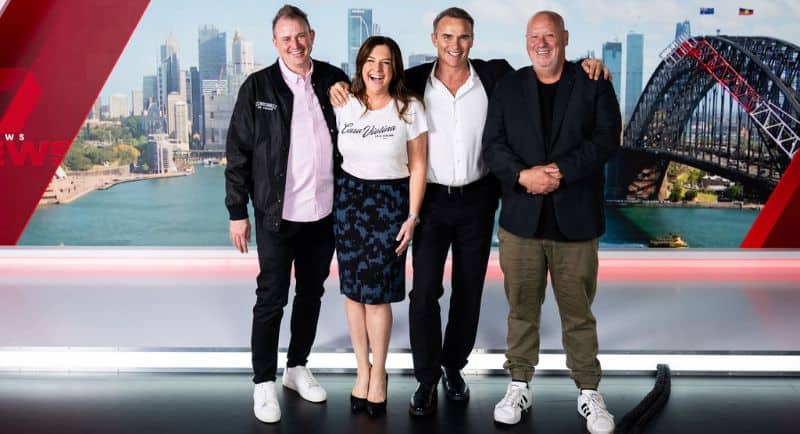 Seven Network - Simon Cahill, Melissa Hopkins, Kurt Burnette, Colin Daniels (1)