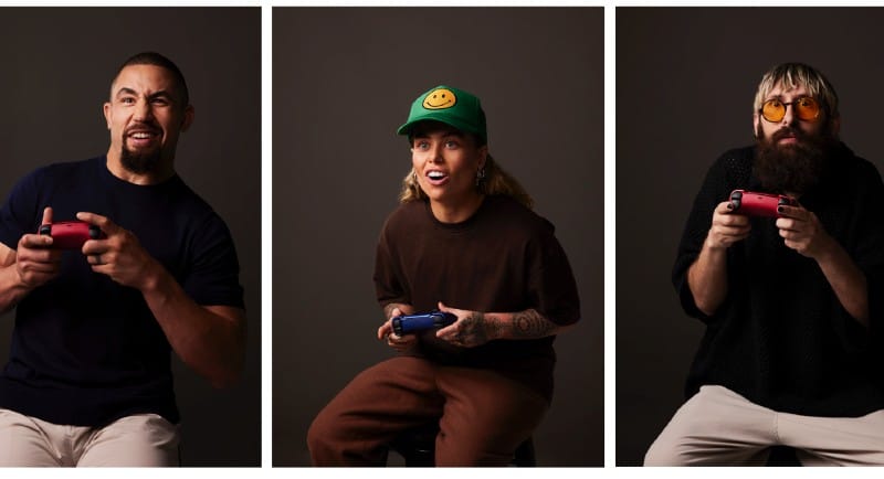 PlayStation 5 Heightened Emotions Campaign - Robert Whittaker (mixed martial artist), Tash Sultana (musician), Mark Samual Bonanno (comedian, Aunty Donna)