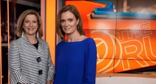 ABC's The Drum, hosted by Ellen Fanning and Julia Baird. Source - The Sydney Morning Herald 20 Dec