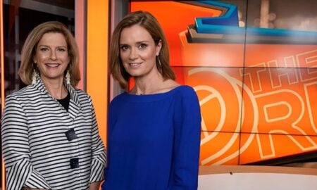 ABC's The Drum, hosted by Ellen Fanning and Julia Baird. Source - The Sydney Morning Herald 20 Dec