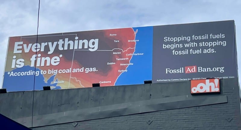 Comms Declare and Alchemy One Launch Billboard Campaign for Fossil Ad Ban