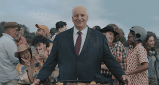 Sam Kekovich fronts MLA summer lamb ad campaign