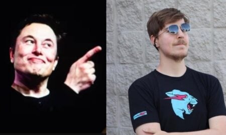 X's Elon Musk and top YouTube creator MrBeast - 8 Jan