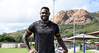 Qld Origin Star Hamiso Tabui-Fidow in Townsville this week ahead of Indigenous v Maori All Stars