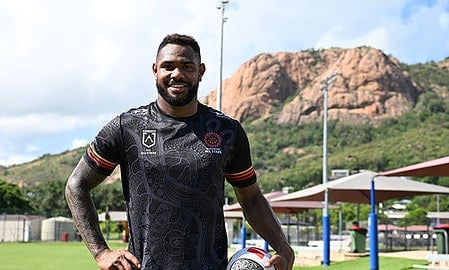 Qld Origin Star Hamiso Tabui-Fidow in Townsville this week ahead of Indigenous v Maori All Stars