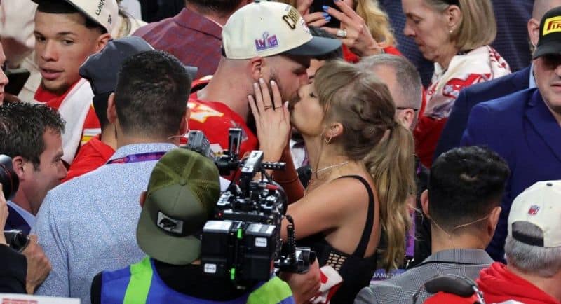 Taylor Swift and Travis Kelce