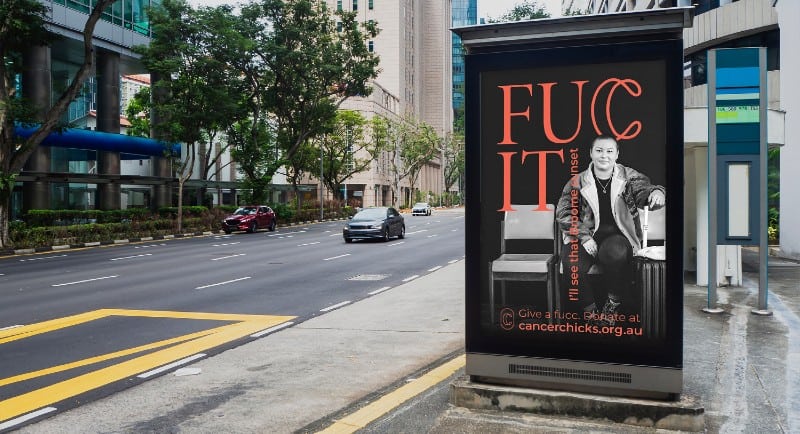 Cancer Chicks launches 'FUCC IT' via Initiative IMPACT & MBCS OOH