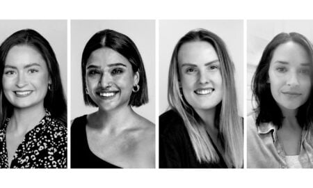 Emotive announces hires. Pictured - Aoife Lehane, Ruki Ahad, Tyler Ronaldson & Jenna Fisher