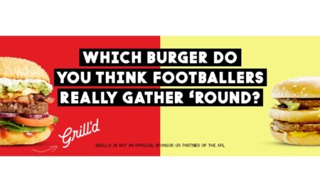 Grill'd Healthy Burgers ad campaign for Adelaide's Gather Round AFL festival