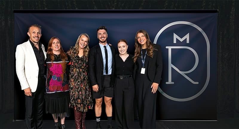 Top Image (L-R): Rick McEvoy, managing partner, the thrills, Gemma Tedford, client director, the thrills, Marcia Allan, executive general manager marketing and membership, Melbourne Royal, Paul Greskie, creative director, the thrills, Grace Usher, marketing campaign manager, Melbourne Royal & Lauren Winter, marketing executive, Melbourne Royal