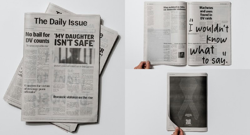 White Ribbon ‘The Daily Issue’ campaign by Innocean Australia