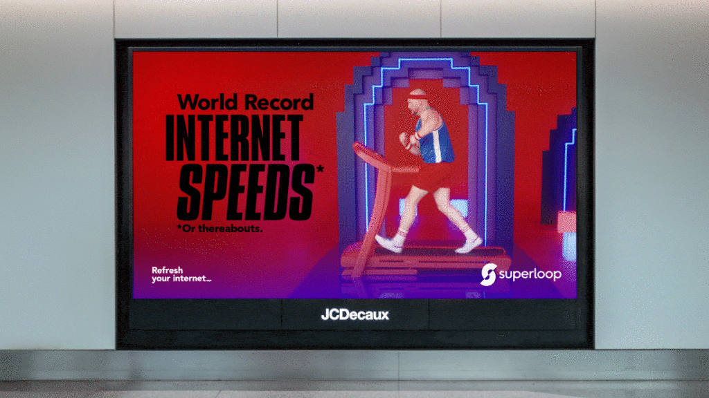 Superloop 'Ads at Record Speed' OOH