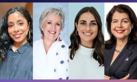 Women in Media Pivots and Portfolios panellists - Anisha Khopkar, Jane Caro AM, Zara Siedler & Megan Brownlow