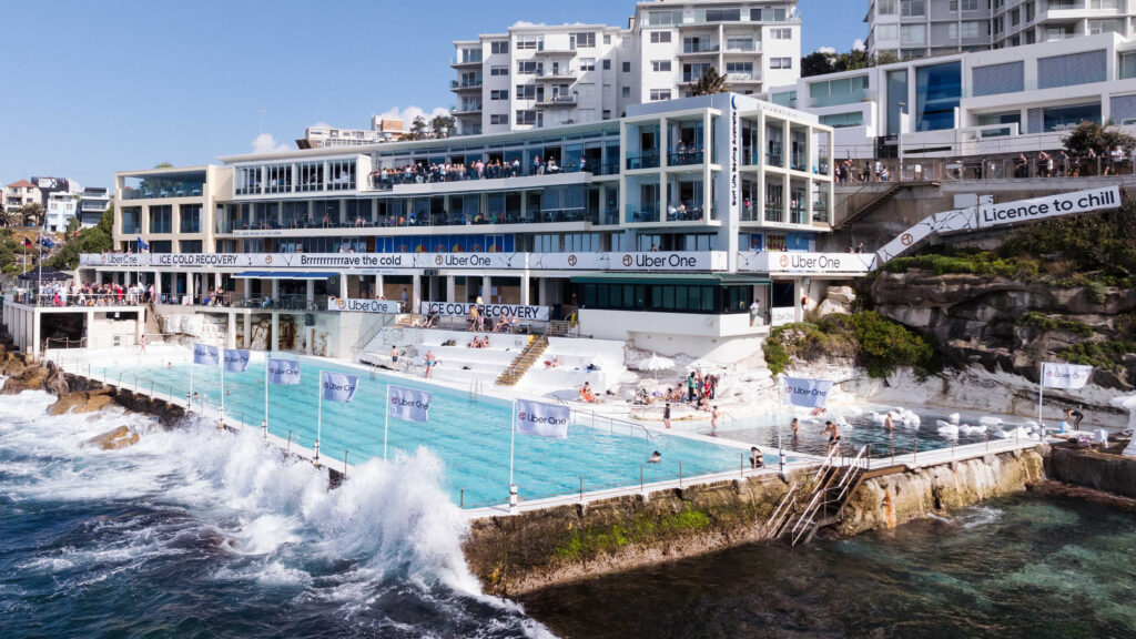 Uber converts Icebergs into luxurious ice bath post City2Surf via Hello Social