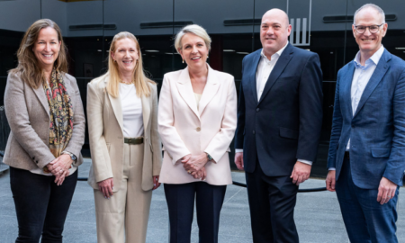 ThinkNewsBrands - News publishing media industry recognised for recycling leadership - Tory Maguire, Vanessa Lyons, Tanya Plibersek, Phil O’Toole, and Michael Miller