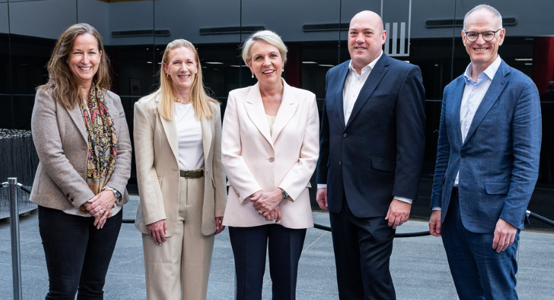 ThinkNewsBrands - News publishing media industry recognised for recycling leadership - Tory Maguire, Vanessa Lyons, Tanya Plibersek, Phil O’Toole, and Michael Miller