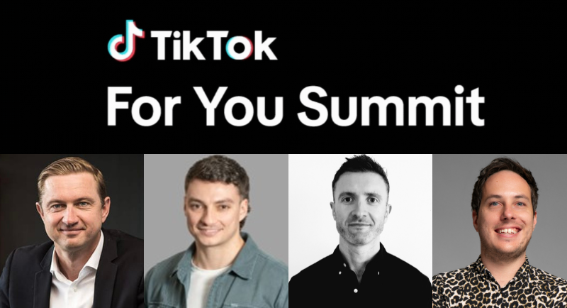 TikTok For You Summit - James Dixon, Jamison Milessis, Gerry Bowness and James Lucas