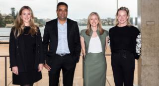 JCDecaux - Jodie Knighton (Adelaide Airport), Vernon Vincent (Perth Airport), Jemma Enright (JCDecaux) and Emma de Szoeke (Sydney Airport)