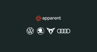 Apparent and Volkswagen Group logos